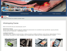 Tablet Screenshot of infoshoppingcaxias.com.br